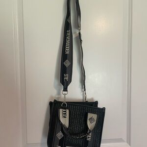 Steve Madden Black and White Crossbody Bag